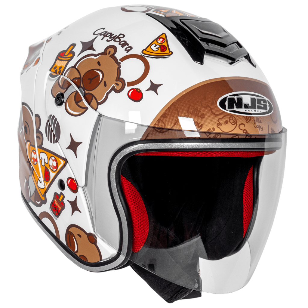 NJS Kairoz Kids Capybara - Helm Anak (FREE MAINAN ANAK) - Helm Anak / Helm NJS / NJS Anak / Kairoz Anak / Kairoz / Kairoz Motif Anak / NJS ORI / SNI - Gambar 2