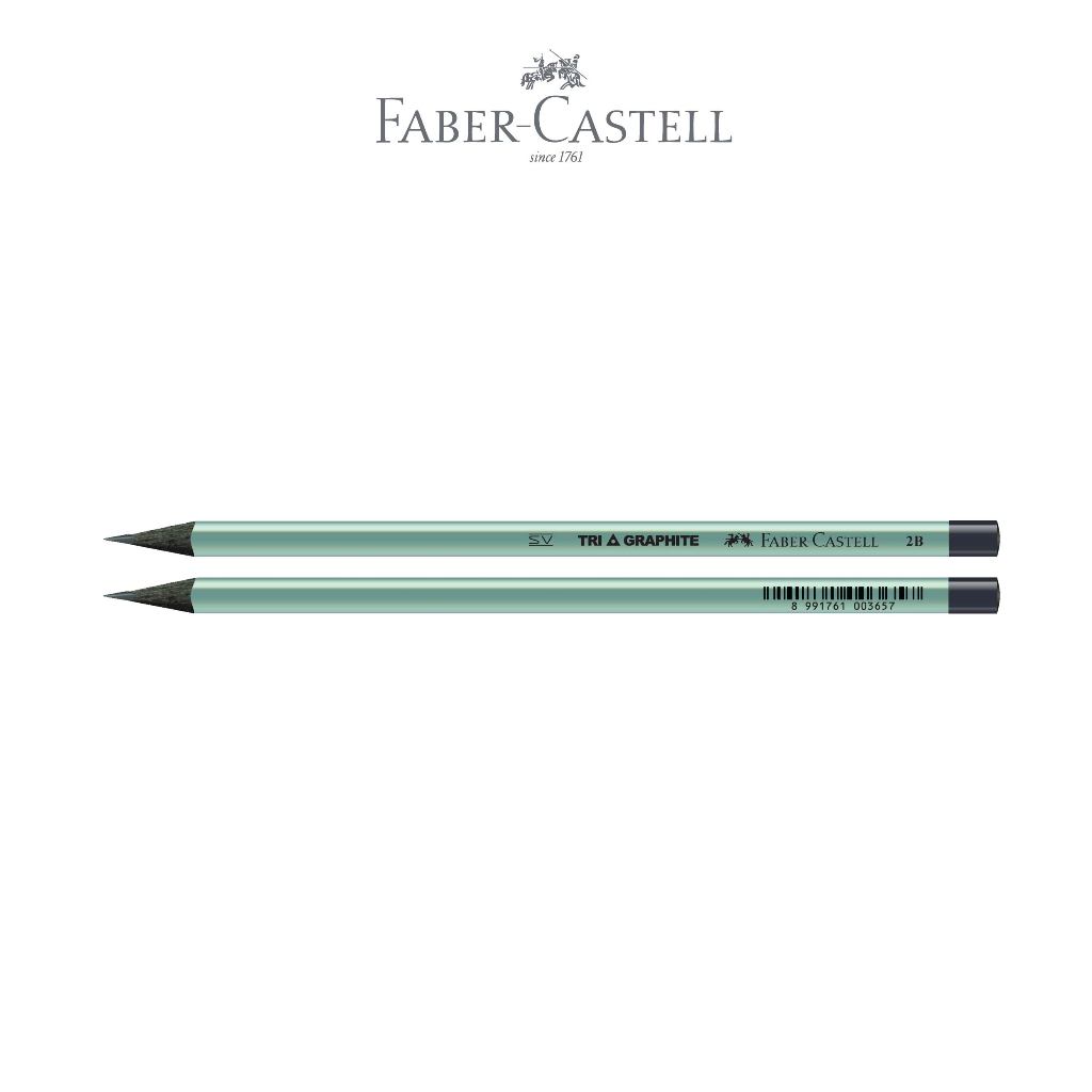 Faber-Castell Tri Graphite Metallic 12 Pensil - Gambar 3