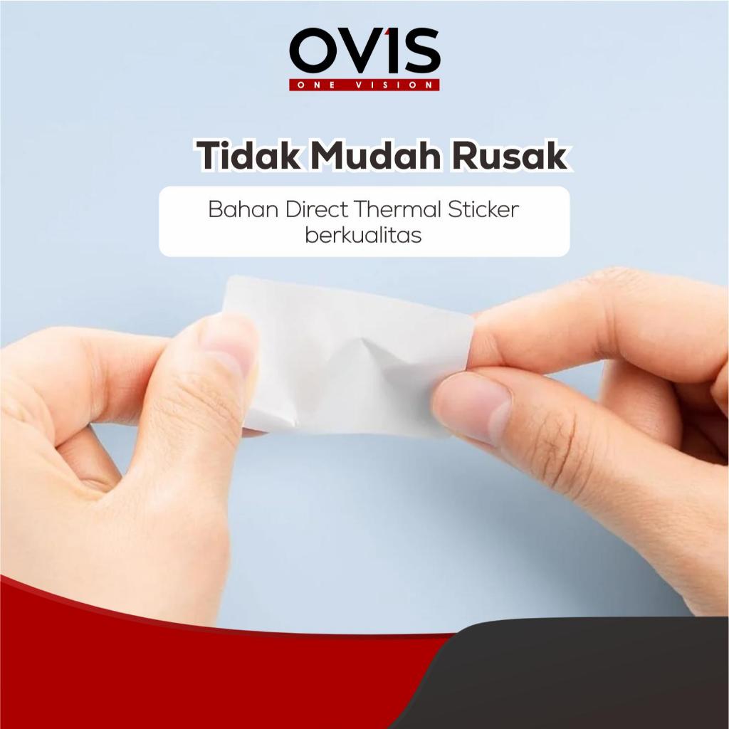 Label Stiker Resi Thermal Direct 40x30 mm OVIS Sticker Paper Kertas Barcode Makanan Minuman Obat - Gambar 3