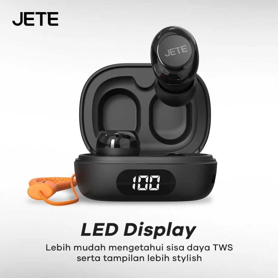 TWS JETE CS6 Bluetooth Earbuds Mini with LED Display IPX 4 - Garansi 2 Tahun - Gambar 4