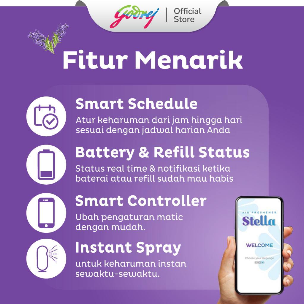 Stella Parfum'ist Smart Matic Device - Pengharum Pewangi Ruangan Otomatis - Gambar 4