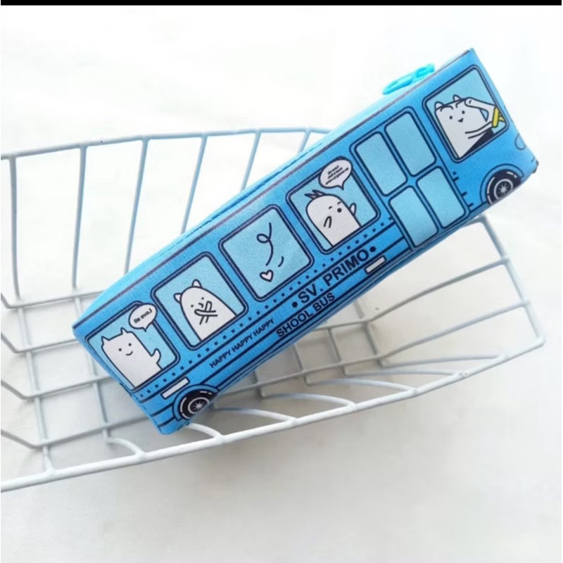 Tempat Pensil Bis Resleting Alat Tulis Sekolah Dan Kantor - Gambar 4