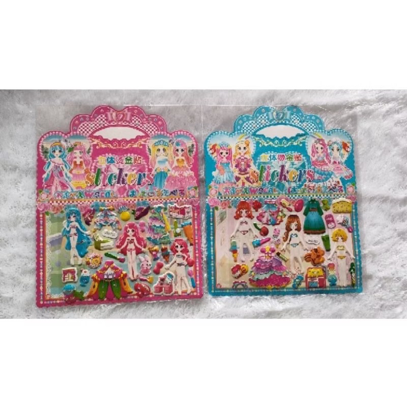 Sticker Timbul Tas Karakter Mainan Sticker Anak Mainan Edukasi