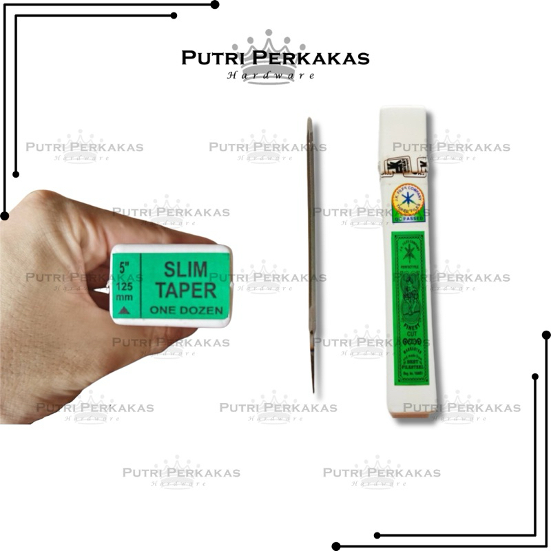 KIKIR SEGITIGA GERGAJI JK FILES INDIA ORIGINAL (12pcs) 5 INCH