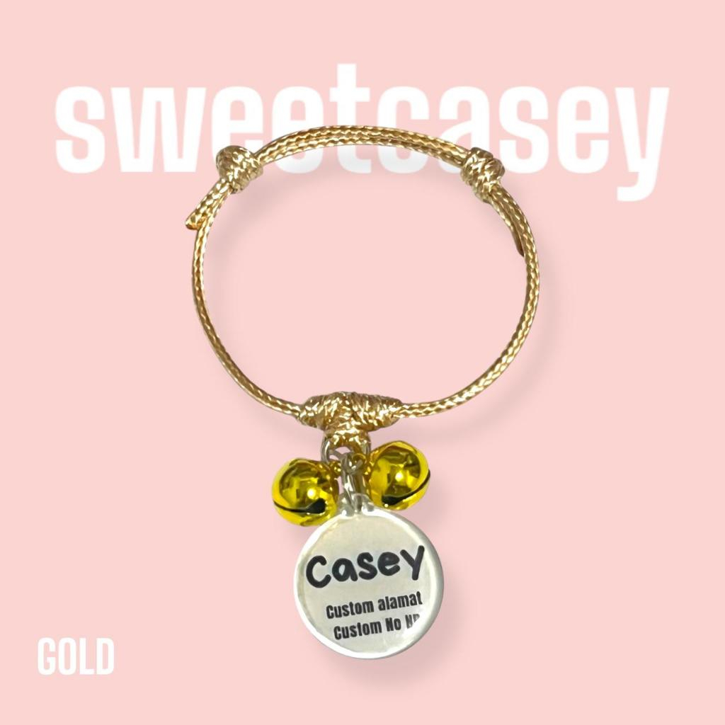 KALUNG KUCING CUSTOM NAMA / LIONTIN CUSTOM NAMA ANABUL + IDENTITAS PEMILIK / ULTRA CAT NECKLACE - Gambar 2