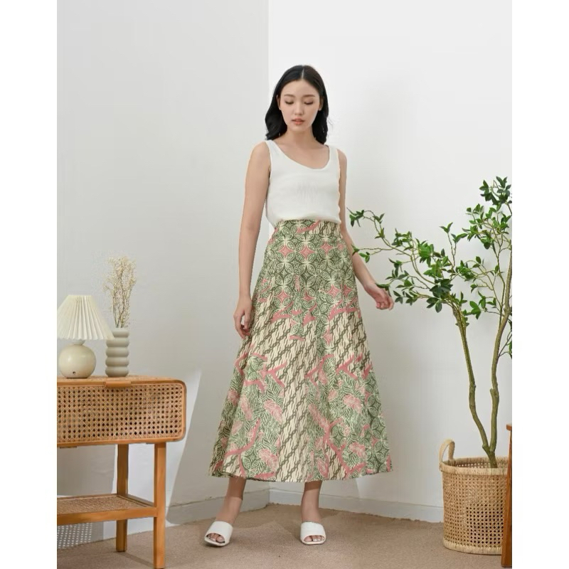 Modern women's batik skirt / batik Maxi skirt / muslim hijab