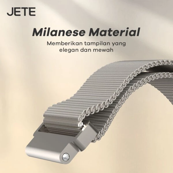 JETE Strap 08 Milanese Band for Smartwatch Garmin Apple Huawei - Quick Release 20mm - Gambar 4