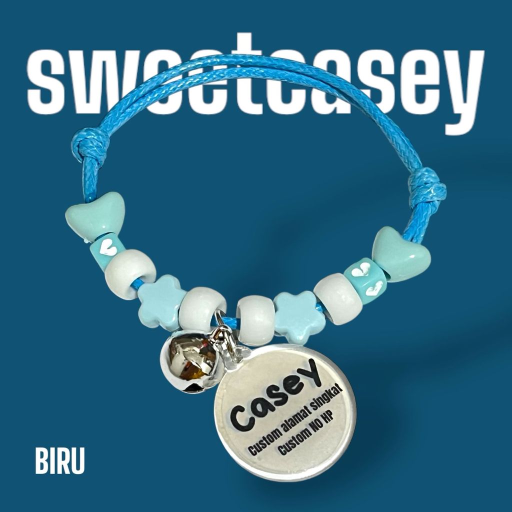 KALUNG KUCING CUSTOM NAMA/LOVE CAT NECKLACE/KALUNG KUCING FREE NAMA/KALUNG KUCING - Gambar 2