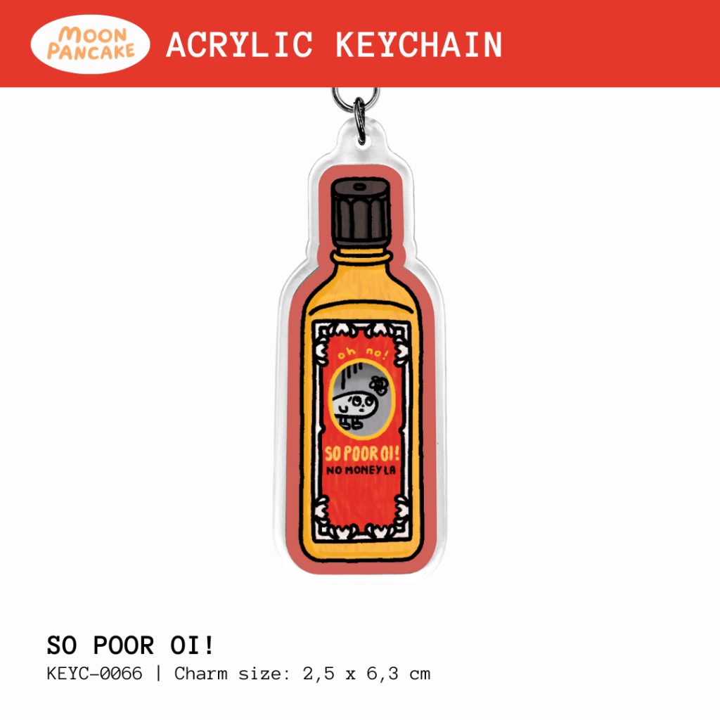 Moon Pancake Keychain - So Poor Oi! | Shopee Singapore