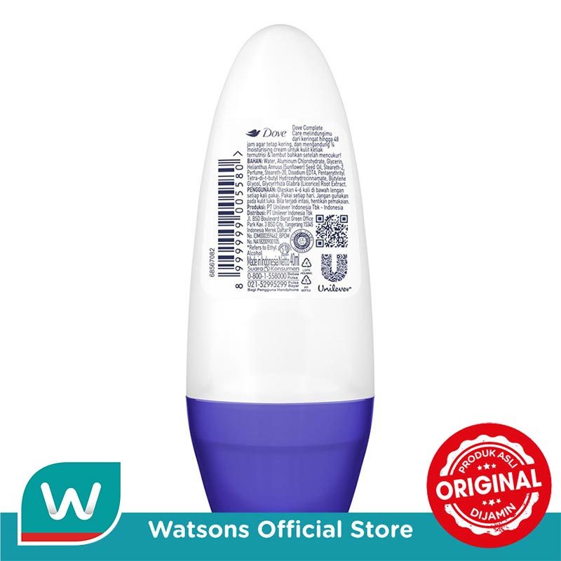 Dove Roll On Deodorant Light & Smooth 40ml - Gambar 3