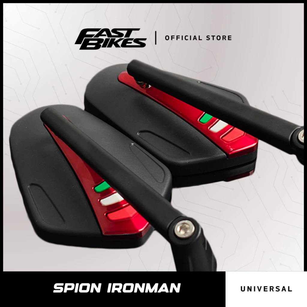 Fastbikes - Kaca Spion Motor Full Cnc Model Iron Man Italy Universal 3325 - Gambar 4