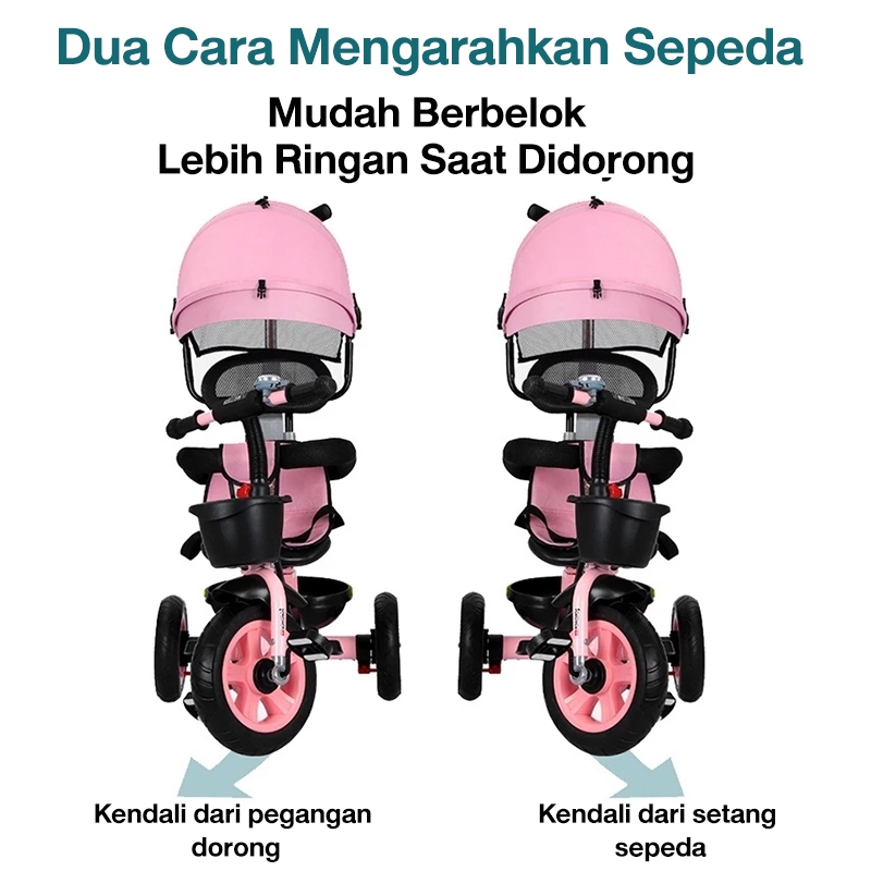 Magical Playtime Sepeda Anak 3in1 Roda 3 Aman - Gambar 3