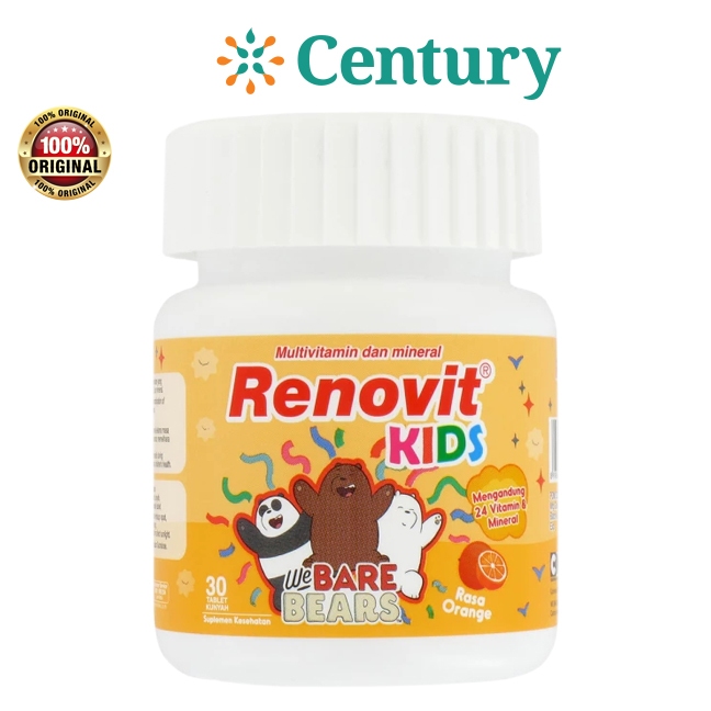 RENOVIT KIDS ORANGES ISI 30 TAB / TABLET KUNYAH ANAK / MULTIVITAMIN ANAK - Gambar 3