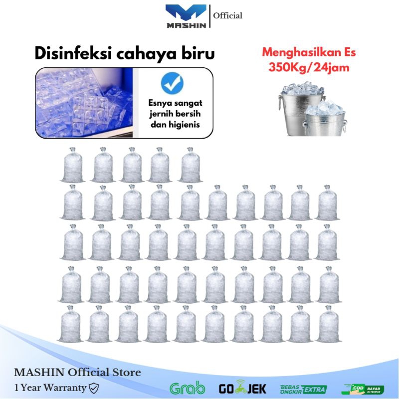 Mashin - Mesin Es Batu 250-350Kg/Hari Ice Cube Maker Machine - Gambar 2