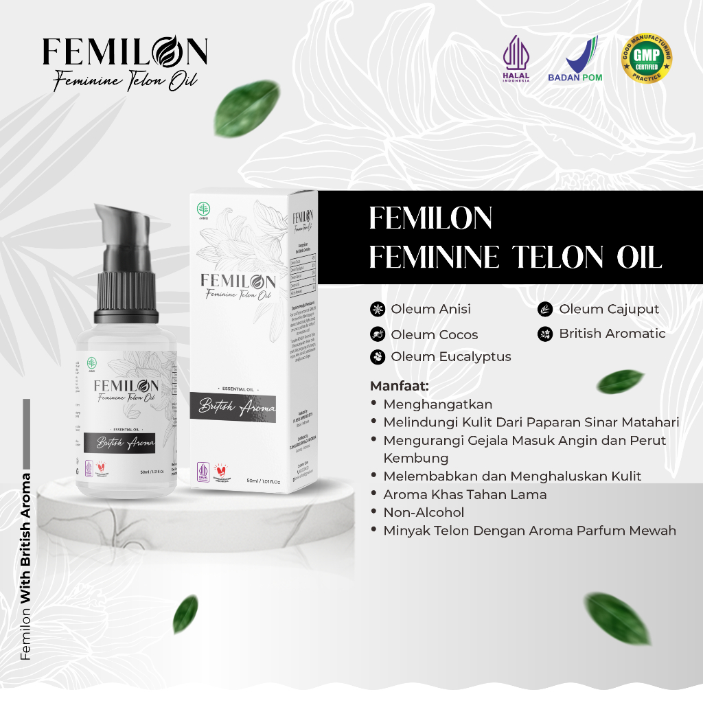 Minyak Telon Parfume Femilon British Aroma Telon Oil - 50ml