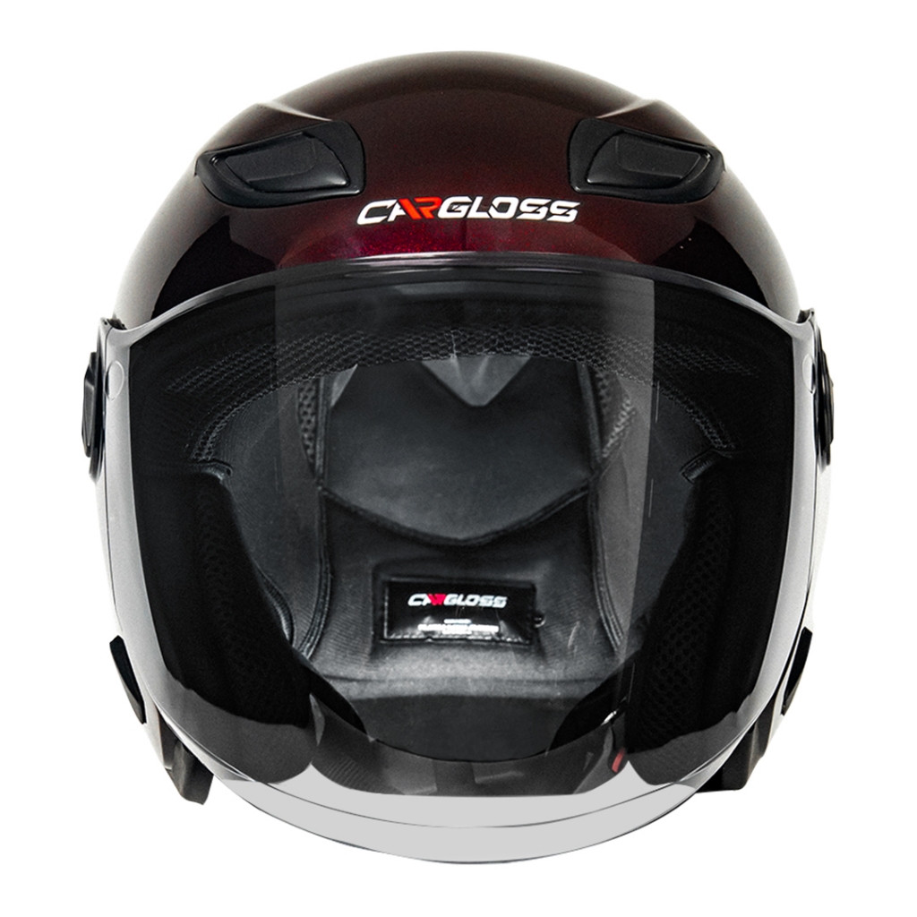 Cargloss NFS Helm Half Face Moonlight - Red - Gambar 4