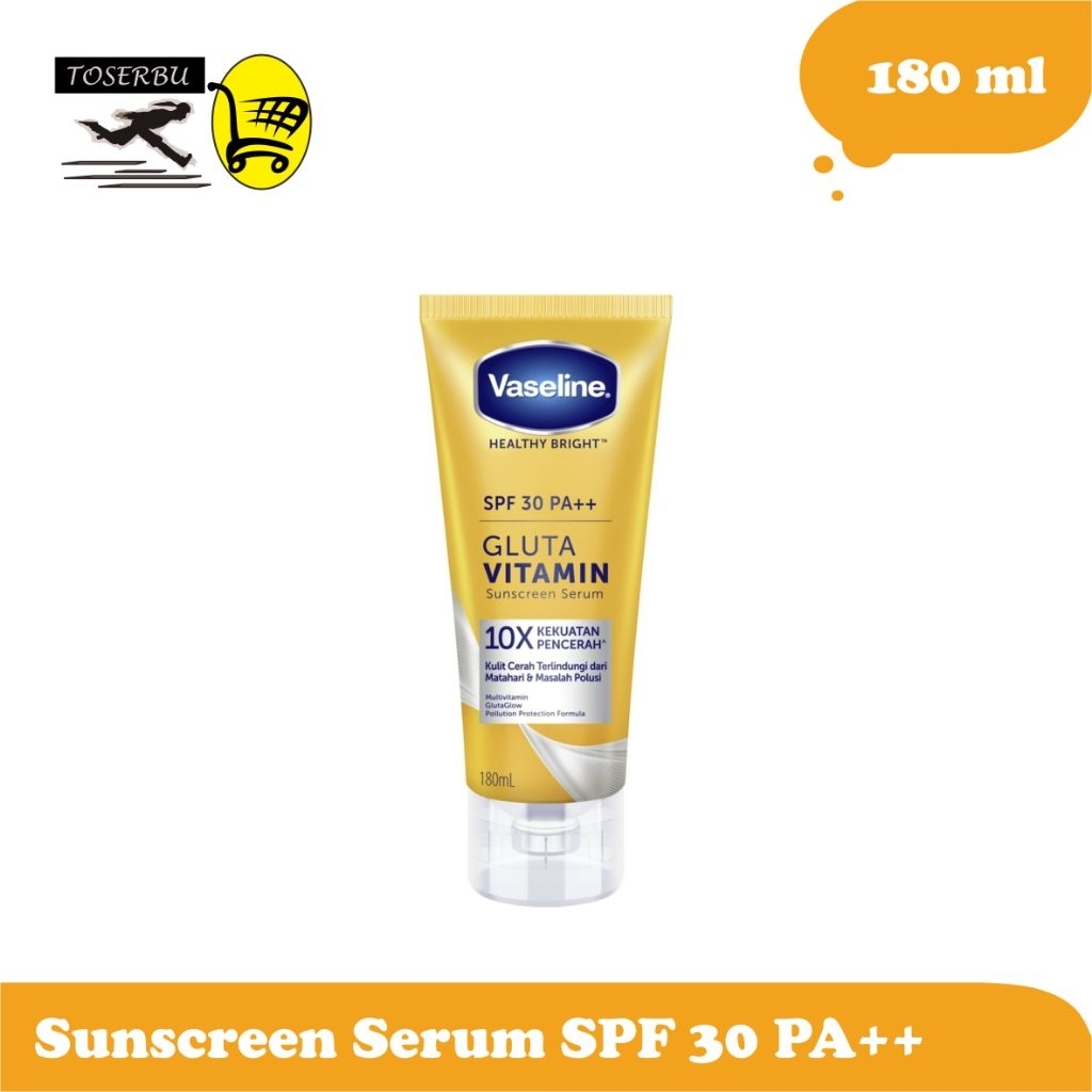 VASELINE Gluta Vitamin SPF 30 PA++ Sunscreen Serum 180ml | Shopee Singapore