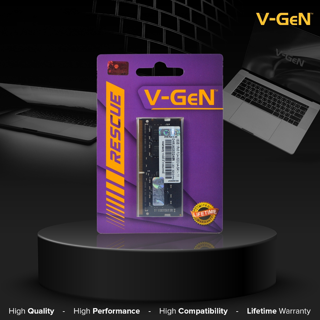 RAM Laptop DDR4 4GB 8GB 16GB PC-17000/19200/21300/25600 2133MHz/2400Mhz/2666MHz/3200MHz SODIMM V-GeN