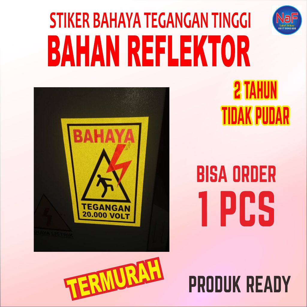 High voltage sticker advertising material electrical panel sticker ...