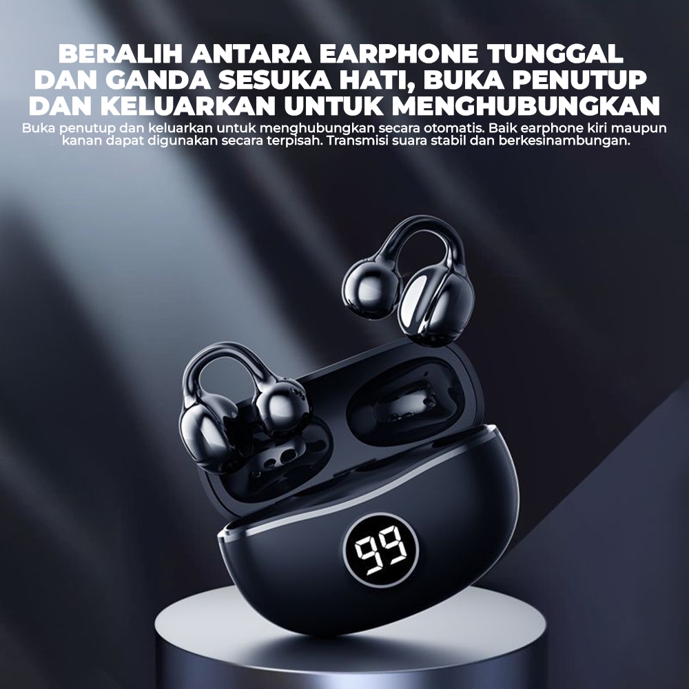 Matei COD Headset Bluetooth TWS D151 Wireless Earphones Bluetooth 5.4 In Ear HIFI Mini Music Earbuds Waterproof Sports - Gambar 4