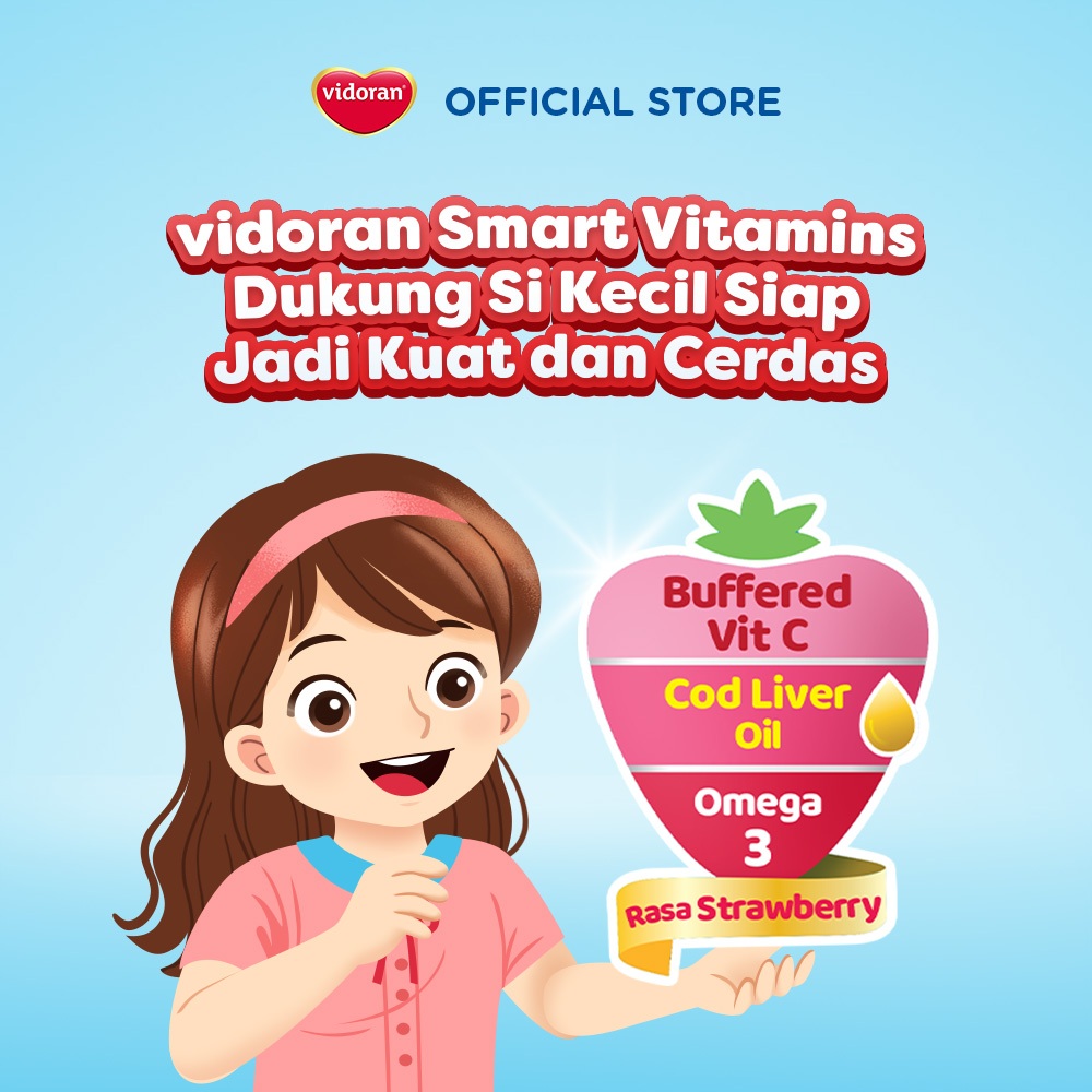 vidoran Smart All Variant 25 Tablet Vitamin Anak - 2 botol (Exp : 10.2027) - Gambar 3