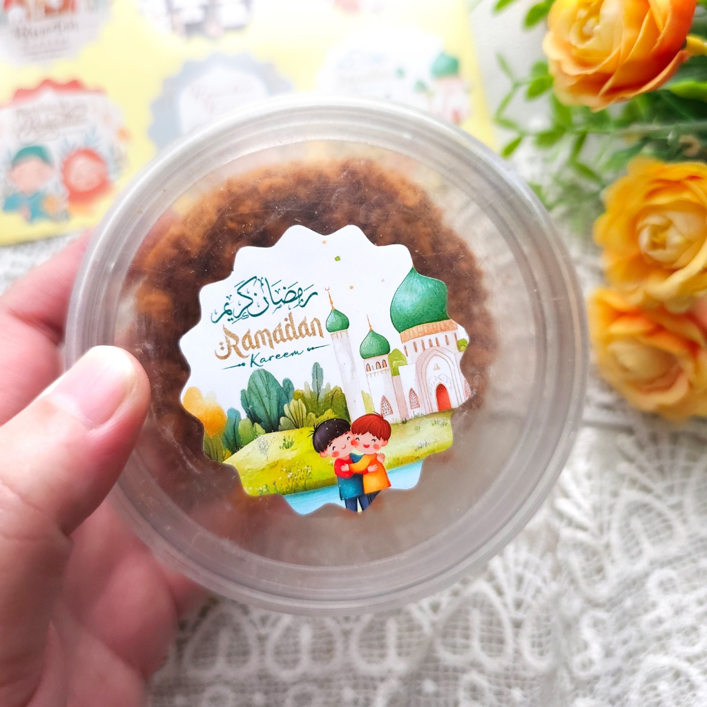 HAPPY RAMADHAN RAMADAN KAREEM GIFT WISHES STICKERS, contents 12 pcs ...
