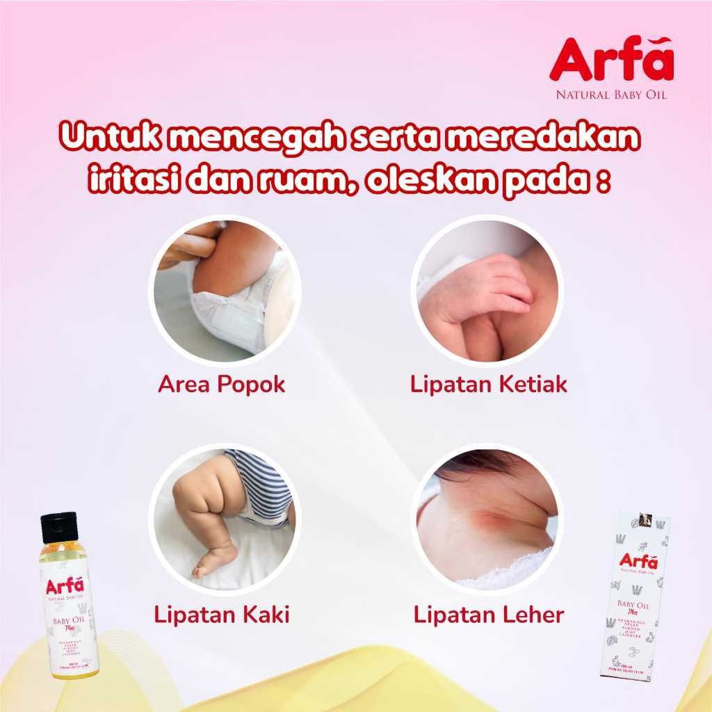 Arfa Baby Oil - Minyak Telon Alami Membantu Meringankan Cradle Cap - 1 Botol - Gambar 4