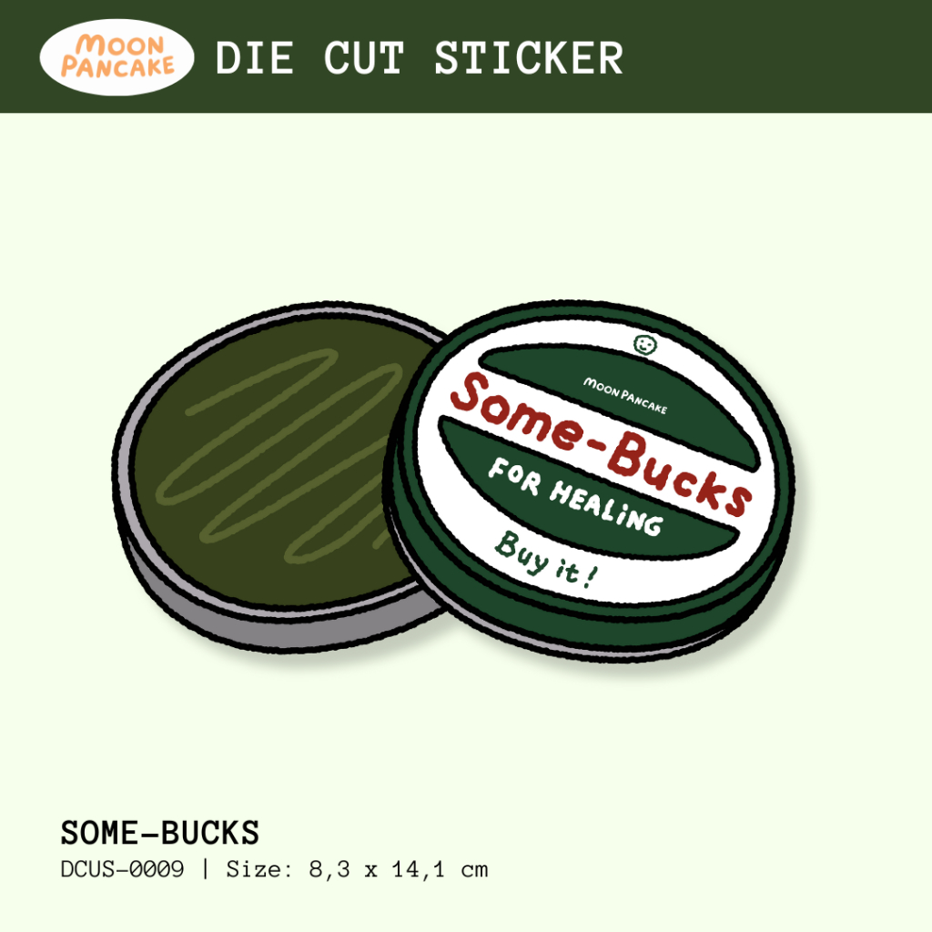 Moon Pancake Die Cut Sticker (Luggage Sticker) - Some Bucks | Shopee ...