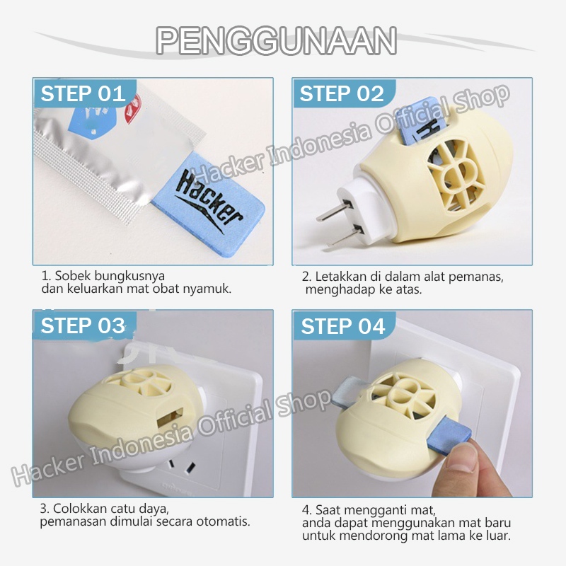 30 Lembar Mat Elektrik Anti Nyamuk Aroma teh hijau / Mat obat nyamuk listrik - Gambar 4