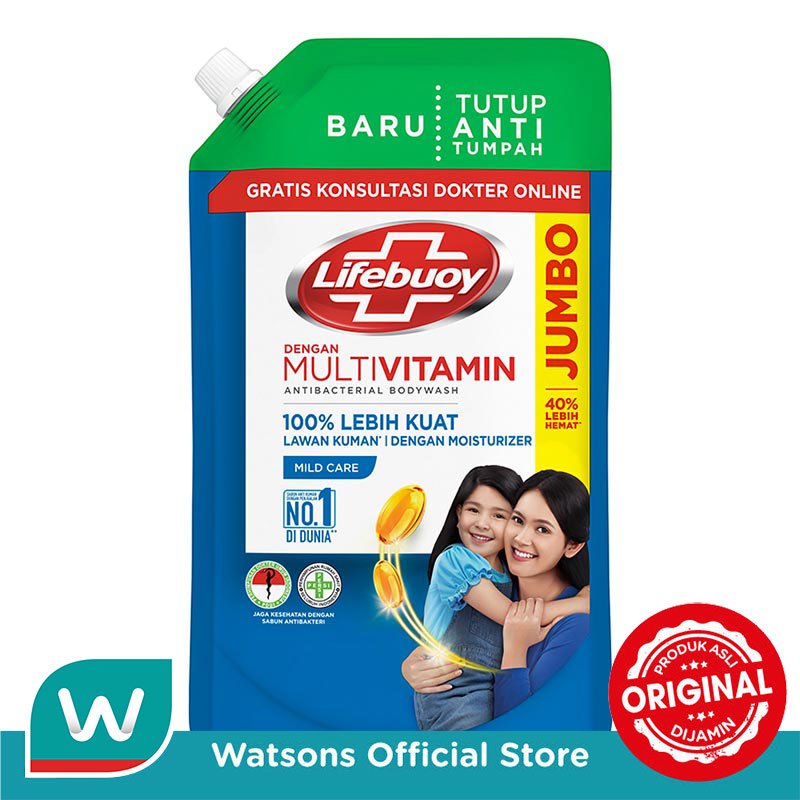 Lifebuoy Body Wash Mild Care Refill 850ml - Gambar 2