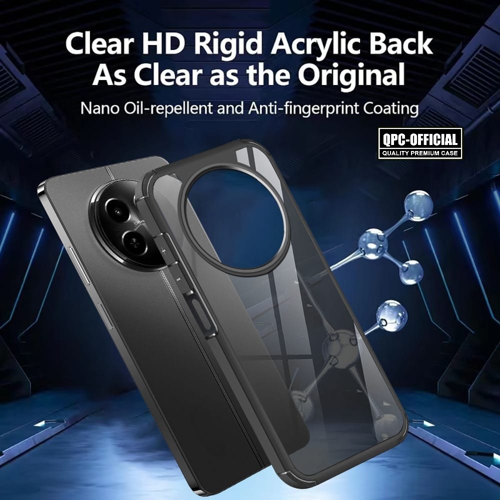 QPC - Clear Case Shockproof Hybrid Case Realme 13 4g Realme 13 5g Realme 12 5g Realme 12 Plus Realme 12 Pro Realme 12 Pro Plus AF01 - Gambar 4