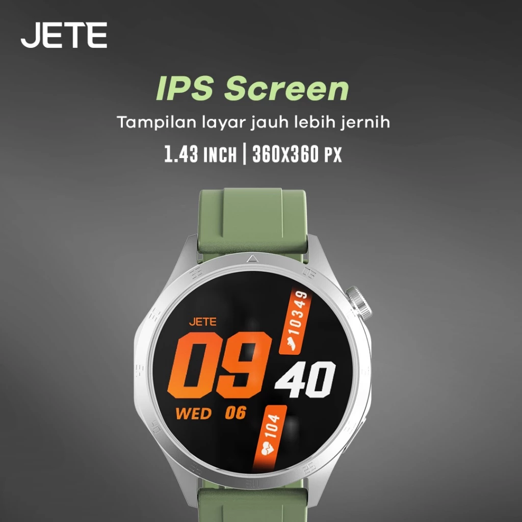 JETE FR31 Smartwatch Running 1.43" With ChatGPT NFC Function 100+ Sports Mode Garansi 2 Tahun (RTL) - Gambar 2