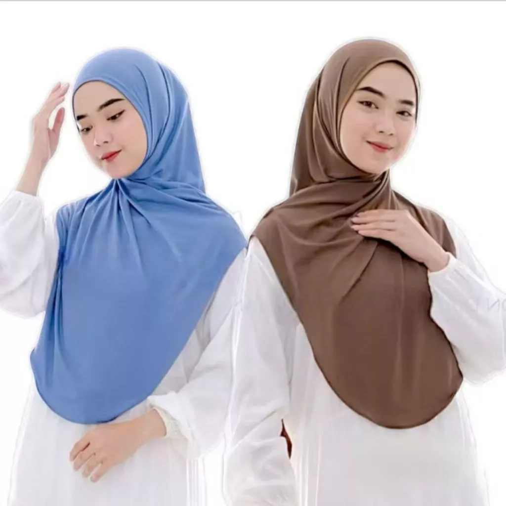 JISOO Jilbab Instan Pinguin / Hijab Instan Non Ped / Jilbab Malay - Gambar 2