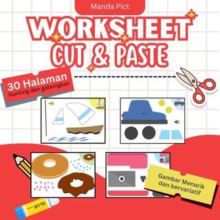 Printable Worksheet for Children – Cut &amp; Paste Learning Activities ...