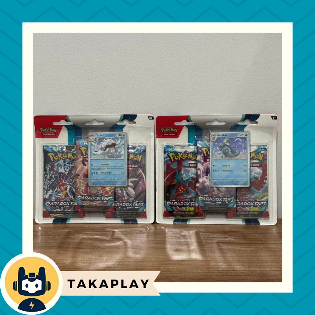 Pokemon TCG English Paradox Rift 3 Booster Packs Blister Pack Box ...