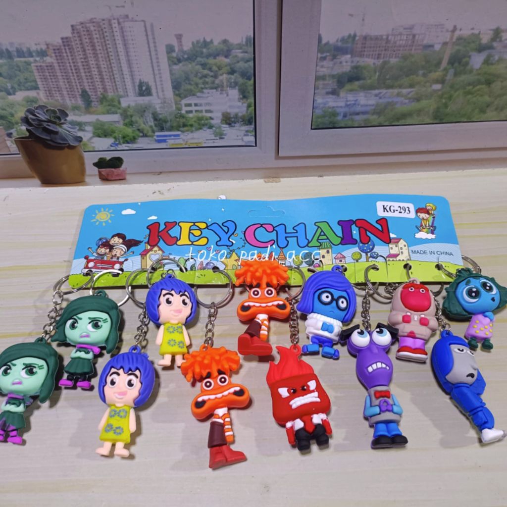 GANTUNGAN Wholesale inside out rubber key chains, contents 12 pcs ...
