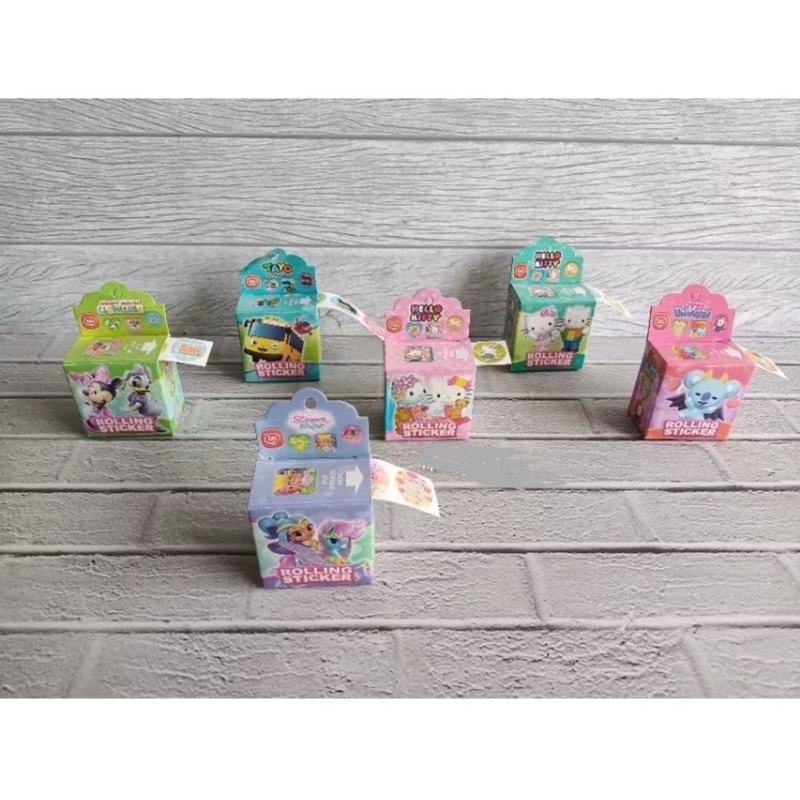 Rolling Sticker Mainan Sticker Roll Anak Karakter - Gambar 4