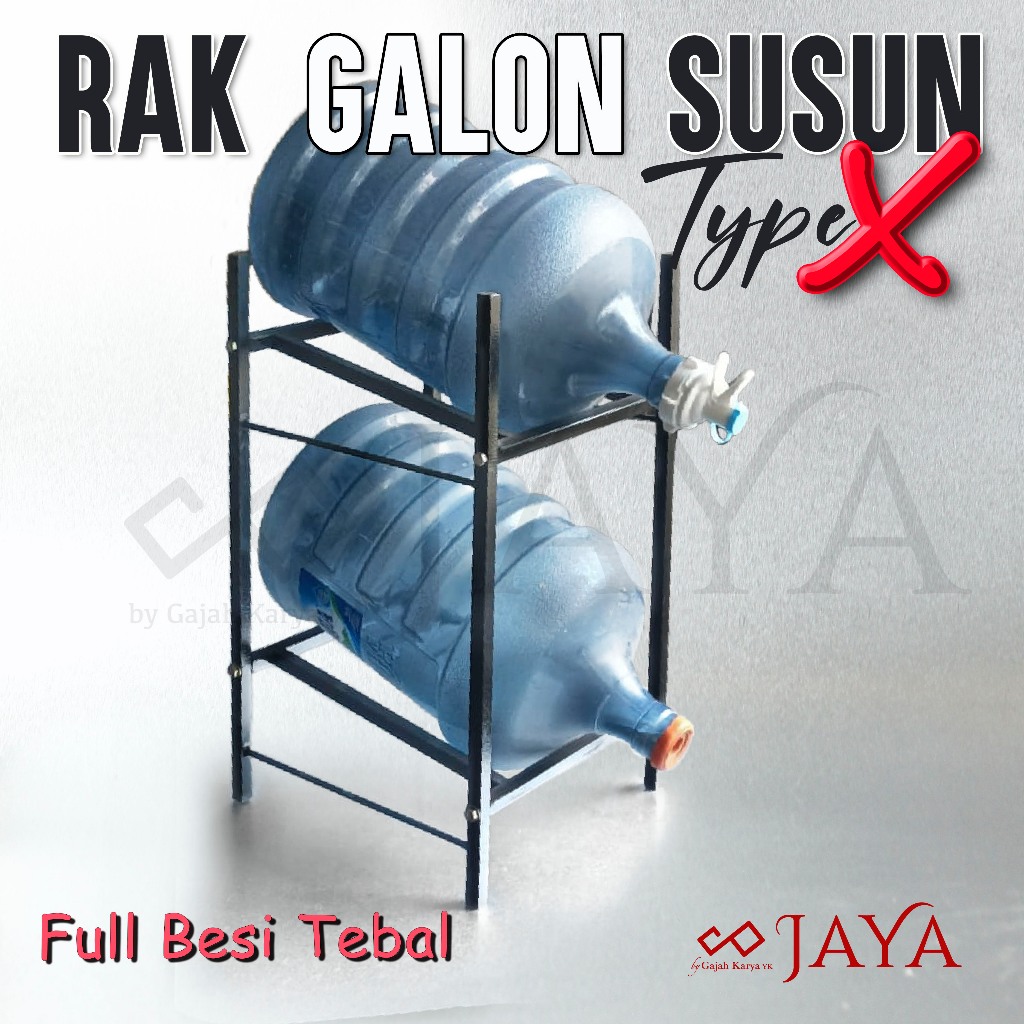 Jaya Gallon Rack Stacking 2 Gallon Places Stacking Iron | Shopee Singapore