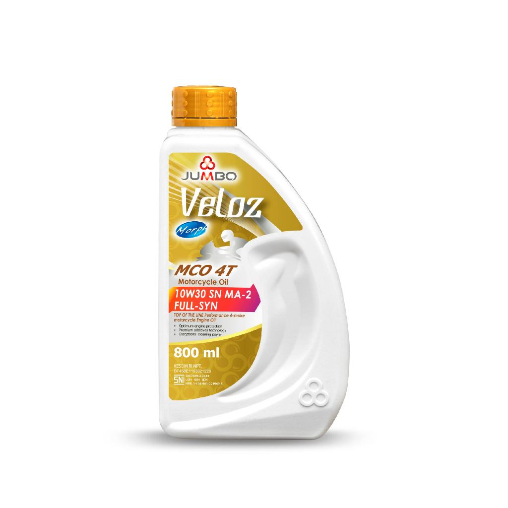 JUMBO Veloz 4T 10W30 SN MA-2 Full Syn (800ml) - Gambar 4