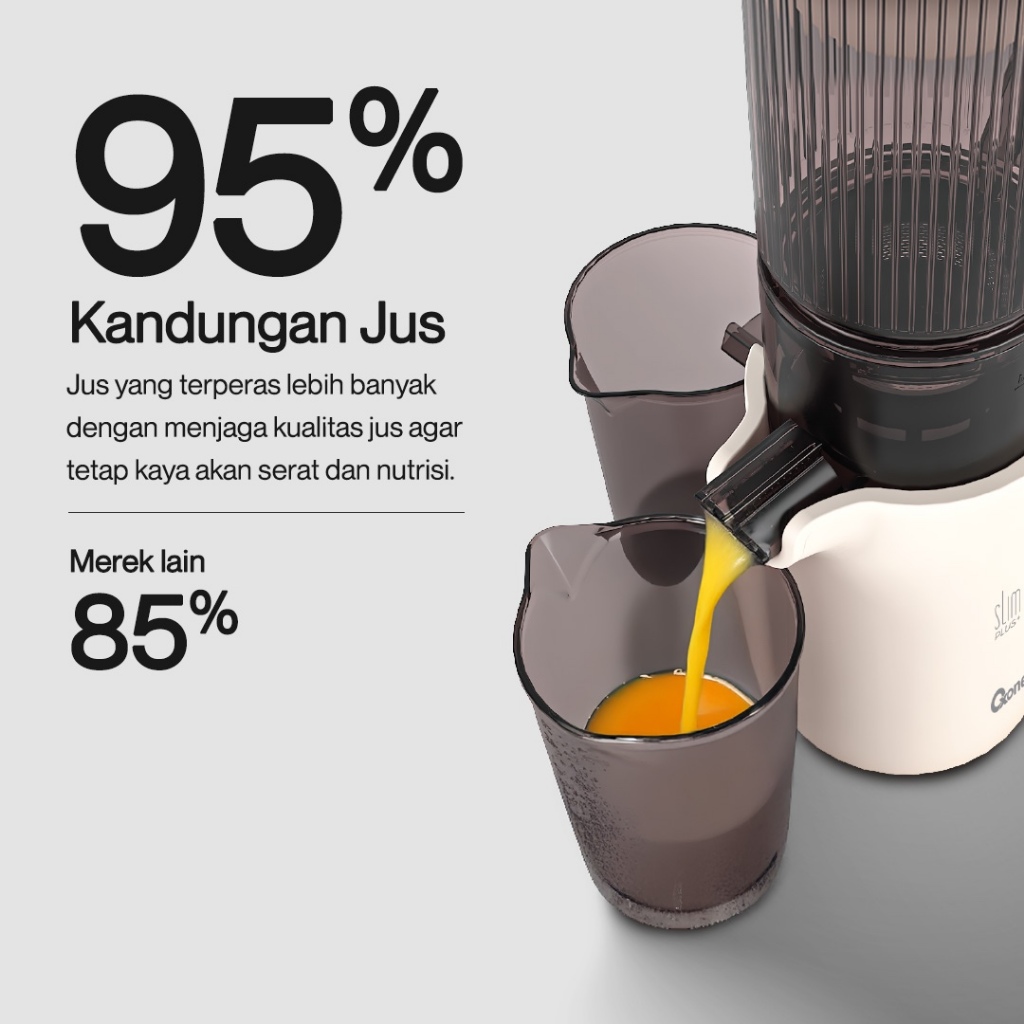 OXONE OX775 Slim Plus Slow Juicer / Slow Juicer / Zero Metal - Gambar 3