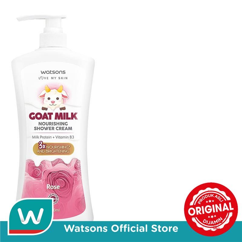 Watsons Goat Milk Nourishing Rose Shower Cream 1000ml - Gambar 2