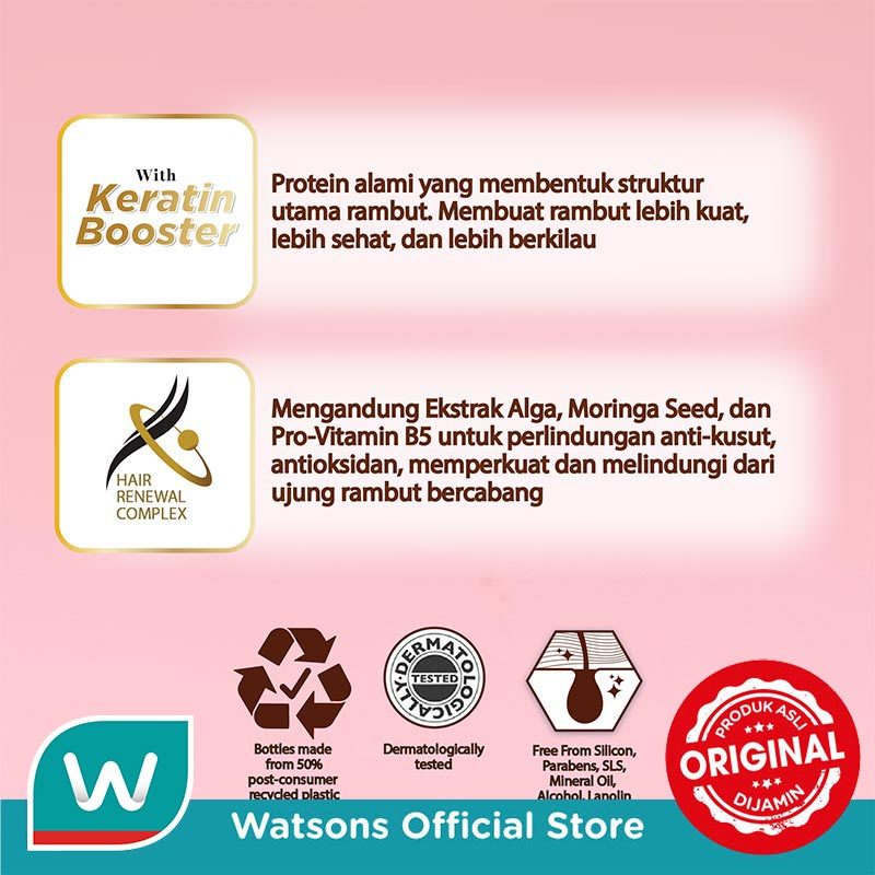 Watsons Smooth & Sleek Ylang-Ylang & Coconutt Shampoo 700ml - Gambar 4