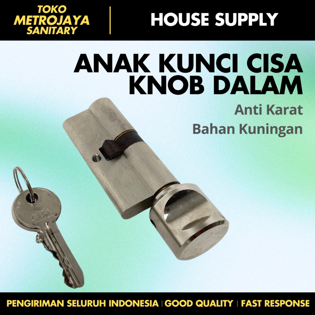 Cisa Cylinder Key Child Coin Twist Lock / Inner Knob Key Child | Shopee ...