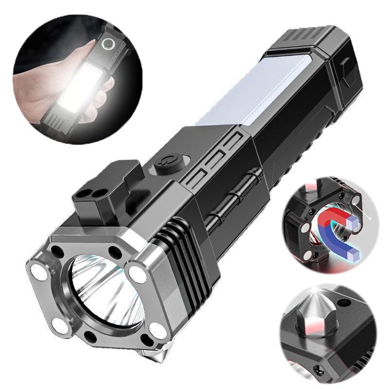 Lampu Darurat Emergensi P100 / Senter LED Super Terang Hammer Torch Flashlight Camping