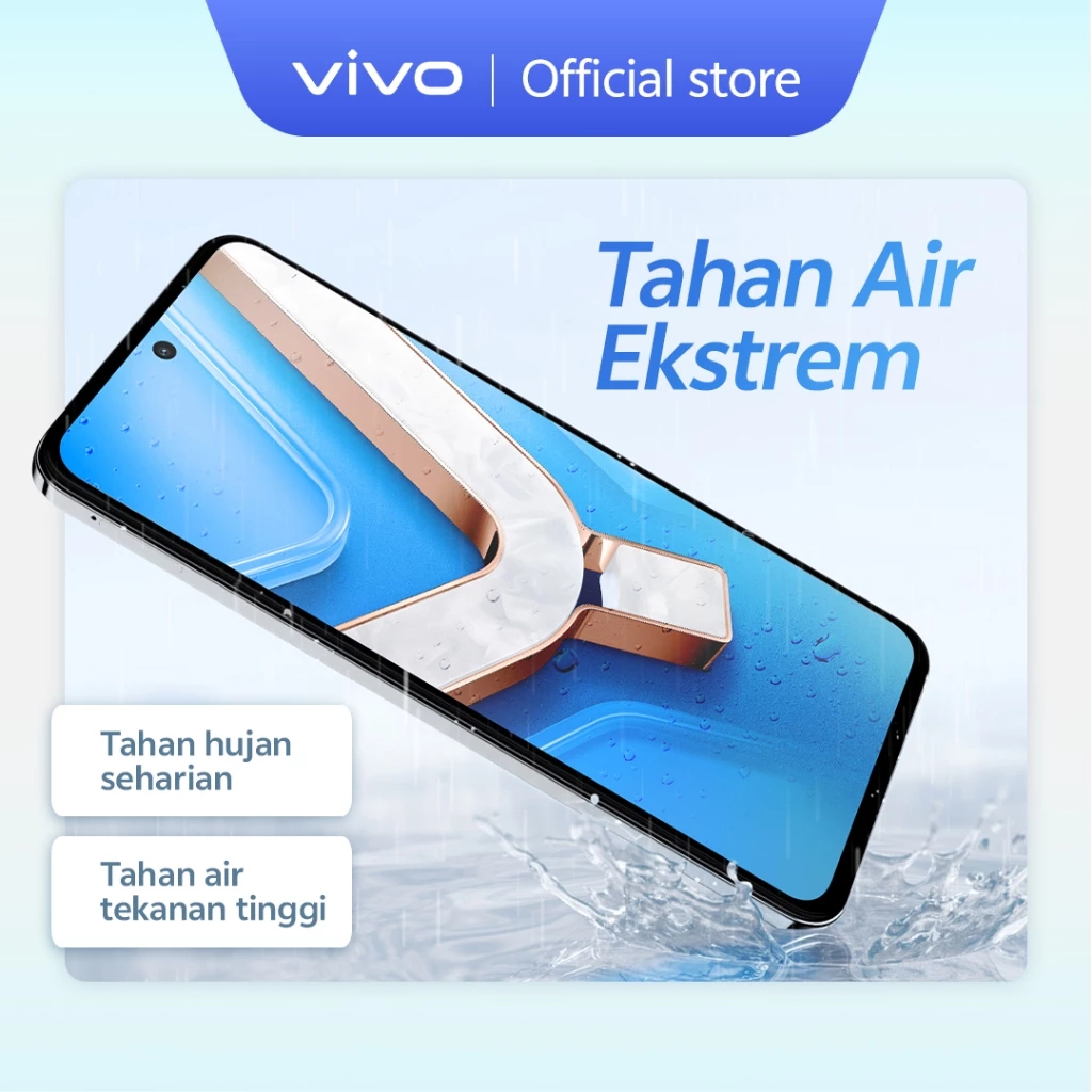 Vivo Y29 6/128GB 8/128GB 8/256GB [+8GB Extended RAM]  Design Marmer Eksklusif, 6500mAh Tahan 3 Hari, Tahan Banting Ekstrem, IP69 Tahan Air Ekstrem - Gambar 2