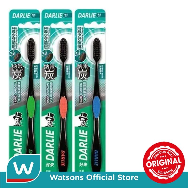 Darlie Toothbrush Nano Charcoal Clean 3'S - Gambar 2