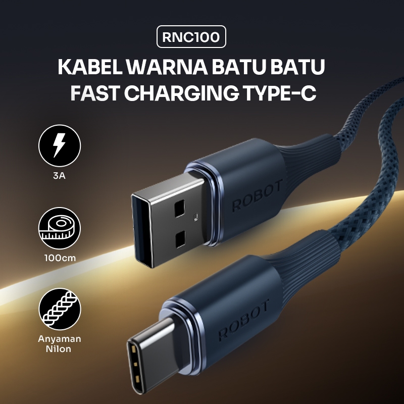 Robot Kabel Data Fast Charging 480Mbps Anti Kusut - Gambar 2