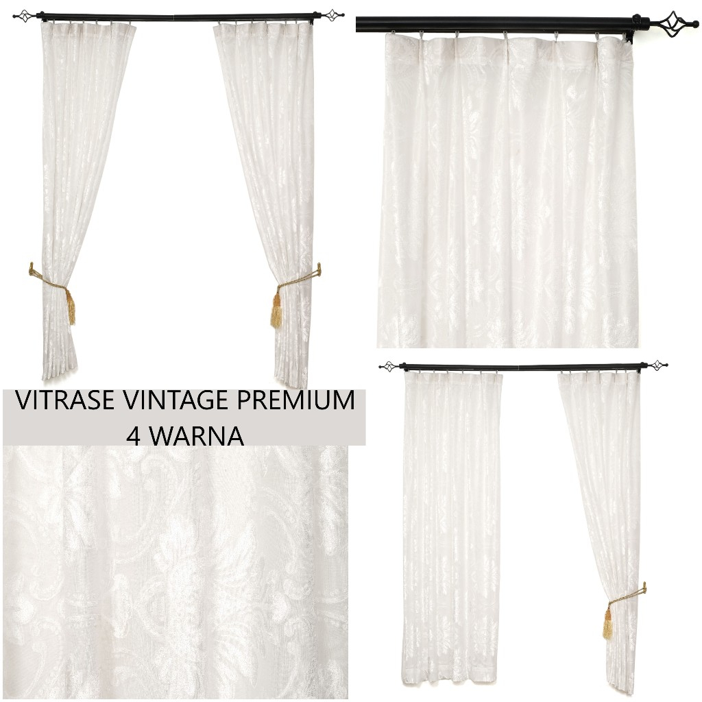 KONG VITRASE GORDEN PREMIUM MOTIF MINIMALIS ELEGAN LEBAR 1 & 2 MTR TINGGI 4 UK MODEL PLIT LOSS