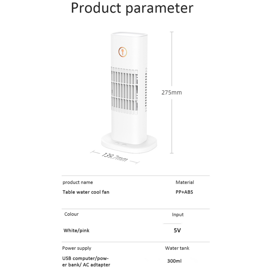 【BIG.ST88】D3 COOLER 803-AC Kipas Humidifier Kipas Angin AC Mini Cooler Kipas Uap Air - Gambar 3