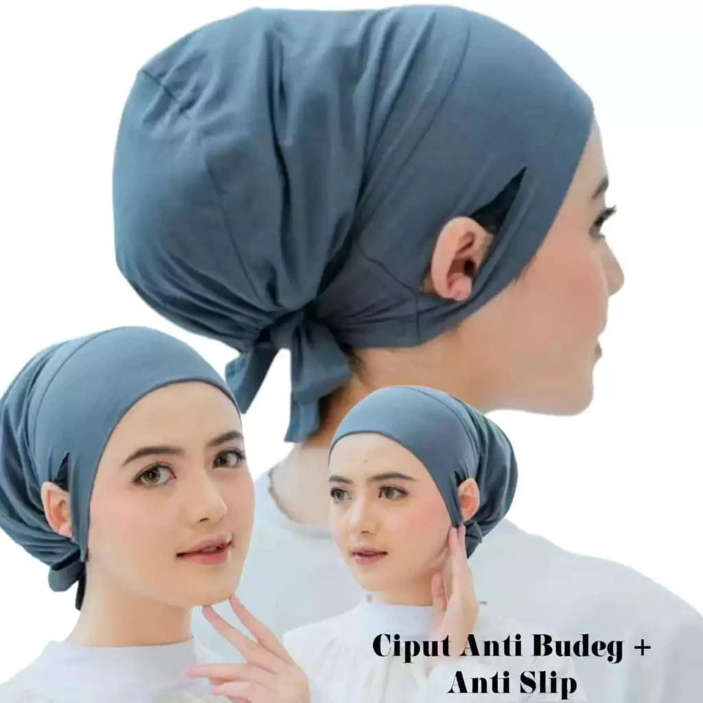 Ciput Bandana Anbud Anti Budeg - Bandana Rajut - Ciput Hijab Anti Slip